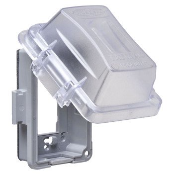 Bell Outdoor MM420C Weatherproof In-Use Cover, 2-3/4 in L, 4-1/2 in W, Thermoplastic, Clear