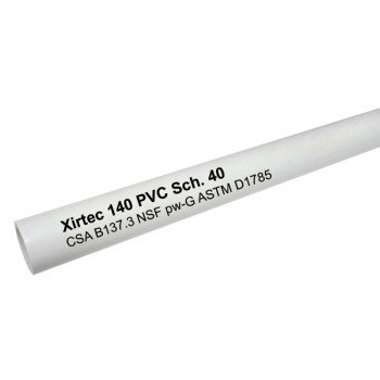 IPEX 022751 Pipe, 1-1/4 in, 10 ft L, SCH 40 Schedule, White