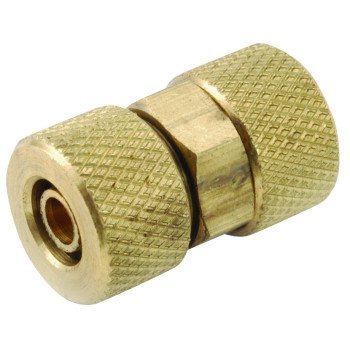 Anderson Metals 50862-04 Tube Union, 1/4 in, Compression, Brass