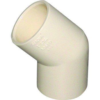 Nibco T00080D Pipe Elbow, 1/2 in, 45 deg Angle, CPVC, 40 Schedule