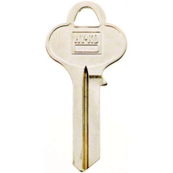 Hy-Ko 11010LO1 Key Blank, Brass, Nickel, For: Lori Cabinet, House Locks and Padlocks