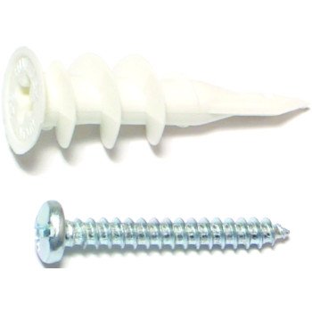 Midwest Fastener 23291 EZ Anchor, 1-1/4 in L, Plastic, 75 lb