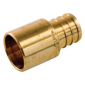 aqua-dynamic 9781-903 Pipe Adapter, 1/2 in, PEX x Male Sweat, Brass