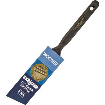 Wooster Z1121-1-1/2 Paint Brush, 1-1/2 in W, 2-3/16 in L Bristle, China Bristle, Sash Handle