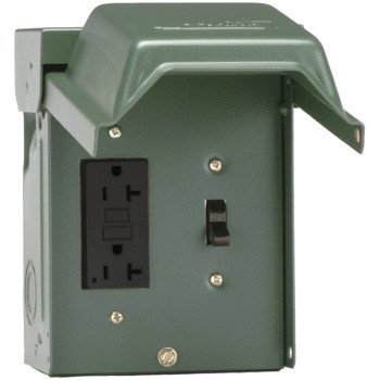 GE U010S010GRP Power Outlet, 20 A, 120 V, Green