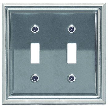 2-202TT WALLPLATE DBL-T CHROME