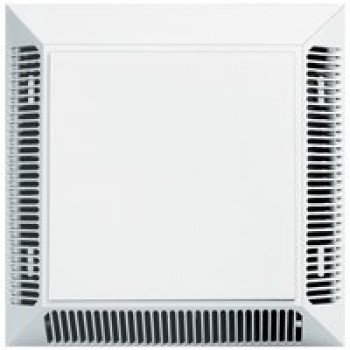 Builders Edge 140057575001 Intake/Exhaust Vent, 7-1/2 in OAL, 7-1/2 in OAW, 12 sq-in Net Free Ventilating Area, White