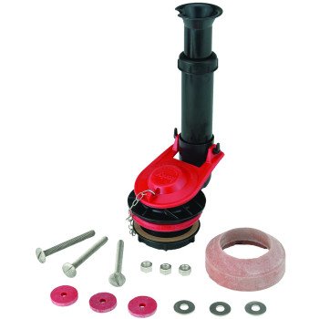 Korky 4030FR Flush Valve Kit, Rubber Body, Red, For: All standard 2 in Toilets