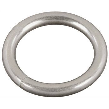 National Hardware 3155BC Series N223-123 Welded Ring, 195 lb Working Load, 1 in ID Dia Ring, #7 Chain, Steel, Zinc