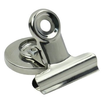 Vulcan HBJ-002 Magnetic Clip, 1-3/16 in W x 1-3/8 in H in Dia, 1.5 in L, 1.188 in W, Silver