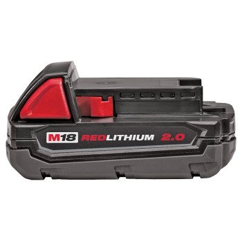 Milwaukee 48-11-1820 Rechargeable Battery Pack, 18 V Battery, 2 Ah, 1 hr Charging