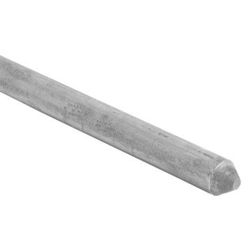 nVent ERICO 815860UPC Grounding Rod, 5/8 in Dia Nominal, 6 ft L, Steel, Galvanized