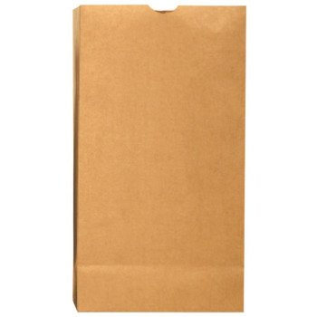 Duro Bag Dubl Life 18404 SOS Bag, #4, 5 in L, 3-1/8 in W, 9-3/4 in H, Kraft Paper, Brown