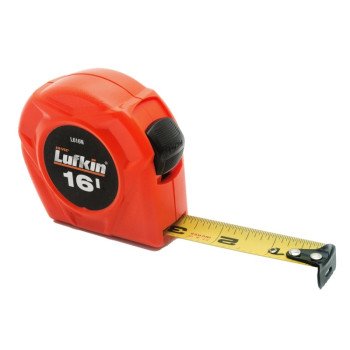 Crescent Lufkin L600N Series KIT Tape Measure, A5 Blade, 16 ft L Blade, 3/4 in W Blade, Steel Blade, Plastic Case