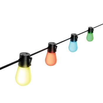 Feit Electric LVSL24-12/RGBW/AG Smart LED String Light, String, 120 V, 10 W, 12-Lamp, LED Lamp, Multi-Color Light