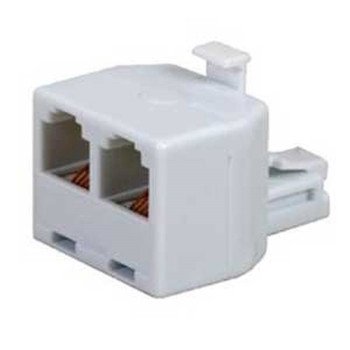 Voxx CTP257WHR Modular Telephone Jack, White