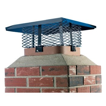 Shelter SCADJ-S Adjustable Chimney Cap, Steel, Black, Powder-Coated, Fits Duct Size: 19-1/4 x 9-1/4 x 19-1/4 in