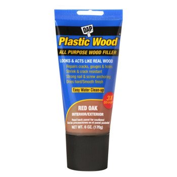 DAP COLORmaxx 7079800583 Wood Filler, Paste, Slight, Red Oak, 6 oz Tube