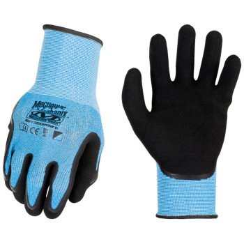 Mechanix Wear CoolMax SpeedKnit Series S1CB-03-500 Work Gloves, Men's, M, S, Latex Coating, Blue