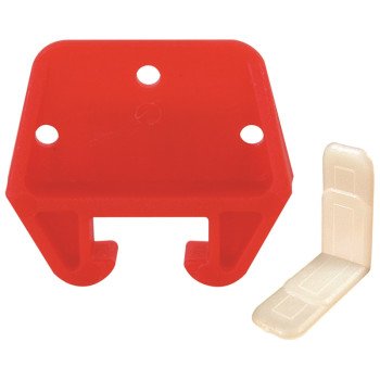 Prime-Line R 7082 Drawer Track Guide Kit, Plastic, Red