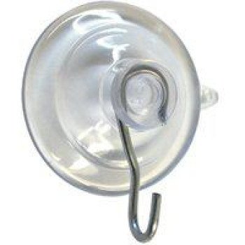 OOK 54402 Suction Cup, Plastic Base, Clear Base, 1 lb Working Load