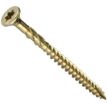 GRK Fasteners R4 96089 Screw, #12 Thread, 5-5/8 in L, W-Cut Thread, Countersunk Head, Star Drive, Steel, 50 PK