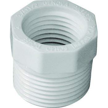 IPEX 435700 Bushing, 3/4 x 1/2 in, MPT x FPT, PVC, SCH 40 Schedule