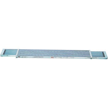 Werner PA200 Series PA208 Extension Plank, 8 to 13 ft L, 14 in W, Aluminum