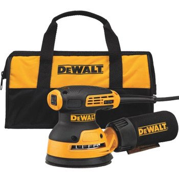 DEWALT DWE6423K Random Orbit Sander, 3 A, 5 in Pad/Disc, Hook and Loop Pad/Disc