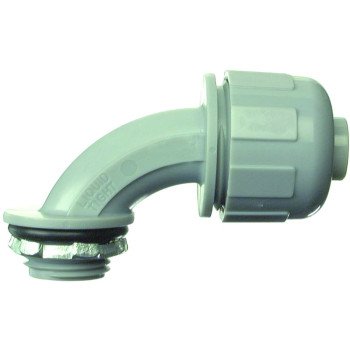 Halex 27691 Quick-Set Connector, 1/2 in Compression, 2.37 in L, PVC, Gray