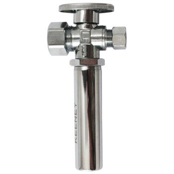 Plumb Pak K2068WHALF Straight Valve, 5/8 x 3/8 in Connection, FIP, 125 psi Pressure, Brass Body