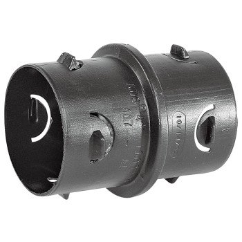 ADS 0417AA Pipe Coupling, 4 in, Barb x Slip-Joint, Polyethylene, Black