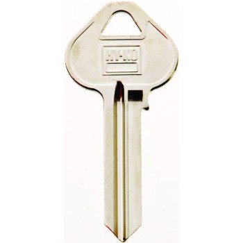 Hy-Ko 11010RU16 Key Blank, Brass, Nickel, For: Russwin and Corbin Cabinet, House Locks and Padlocks