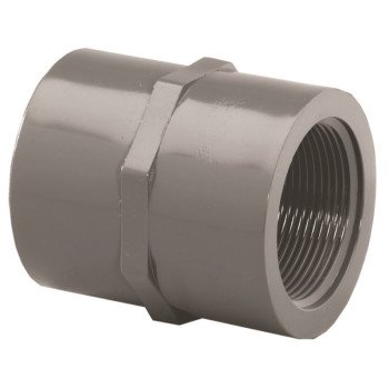 Thrifco Plumbing 8213052 Pipe Adapter, 1 in, Slip Joint x Female Threaded, PVC, SCH 80 Schedule