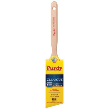 Purdy Clearcut Glide 144152120 Angular Trim Brush, 2 in W, 2-11/16 in L Bristle, Nylon/Polyester Bristle