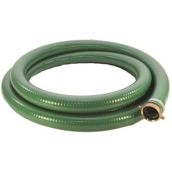 Abbott Rubber 1240-3000-20-CN Water Suction Hose, 3 in ID, 20 ft L, Camlock Female x MNPT, PVC