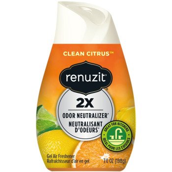 Renuzit 35000 Air Freshener, 7.5 oz, Citrus Sunburst, Clear