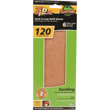 Gator 7245 Refill Sanding Sheet, 120 Grit, Fine, Aluminum Oxide Abrasive