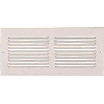 Imperial RG0341 Sidewall Grille, 11-1/4 in L, 5-1/4 in W, Steel, White