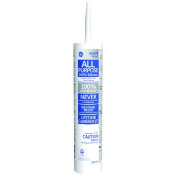 GE Silicone I SE1180 Sealant, White, 30 min Curing, 10.1 oz