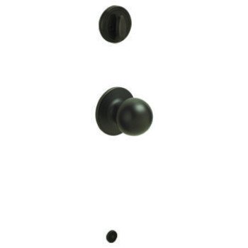 Schlage J Series JH59CNA716 Passage Knob, Metal, Aged Bronze, 2-3/8, 2-3/4 in Backset, 1-3/8 to 1-3/4 in Thick Door