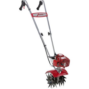 Mantis 5951215 Tiller, Gas, 21 cc Engine Displacement, 9 in Max Tilling W, 10 in Max Tilling D, Curved Tine