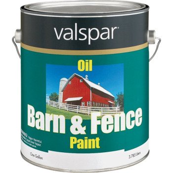 Valspar 018.3141-75.007 Barn and Fence Paint, White, 1 gal