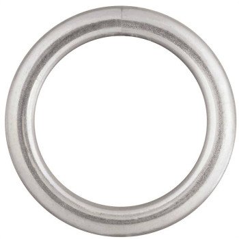 National Hardware 3155BC Series N223-131 Welded Ring, 270 lb Working Load, 1-1/4 in ID Dia Ring, #4 Chain, Steel, Zinc