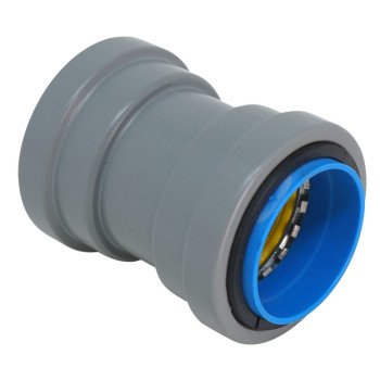 Southwire SIMPush 67599601 Liquidtight Coupling, 1/2 in Push-On, 1.41 in Dia, 2.32 in L, PVC