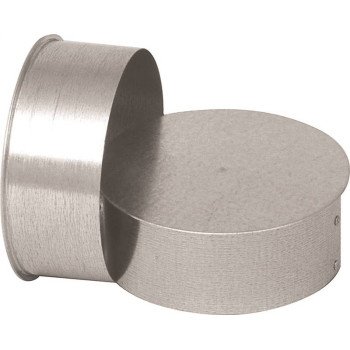 Imperial GV2007 Round End Cap, 6 in Dia, Galvanized Steel, Galvanized