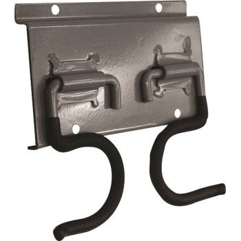 CRAWFORD STSR2 Tool Holder Hook, 50 lb, Duramount Rail Mounting, Steel, Powder-Coated