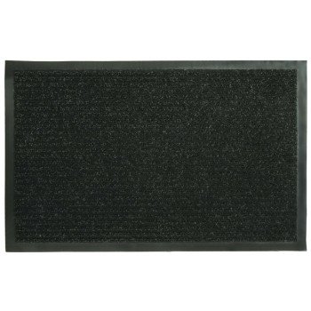 Fanmats 27389 Floor Mat, 36 in L, 21 in W, Jumbo Dual Rib Pattern, Polypropylene Surface, Charcoal Black