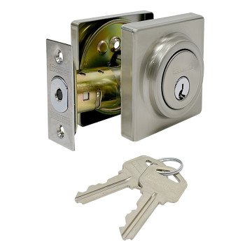 ProSource DD9 Series DD9X21-SP5V24 Deadbolt, 3 Grade, Brass Key , Metal, Satin Nickel, 2-3/8, 2-3/4 in Backset