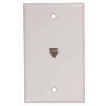 RCA CTP247WHR Telephone Wallplate, White